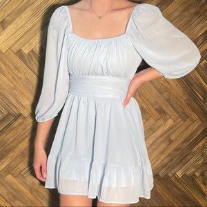 Womens size medium exlura light blue dress